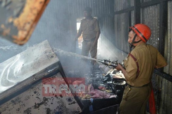 House gutted in Fire in Agartala